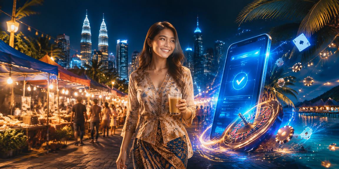 Pengguna Petaling Jaya mengakses aplikasi permainan meja kasino dalam talian
